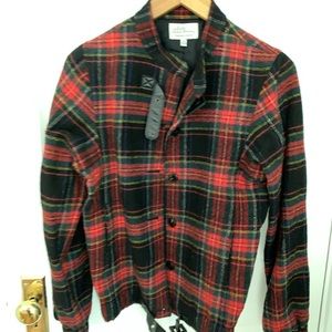 L.L. Bean Signature Plaid Wool Bomber Jacket